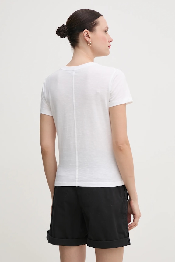 Îmbrăcăminte Tommy Hilfiger tricou din bumbac WW0WW44433 alb