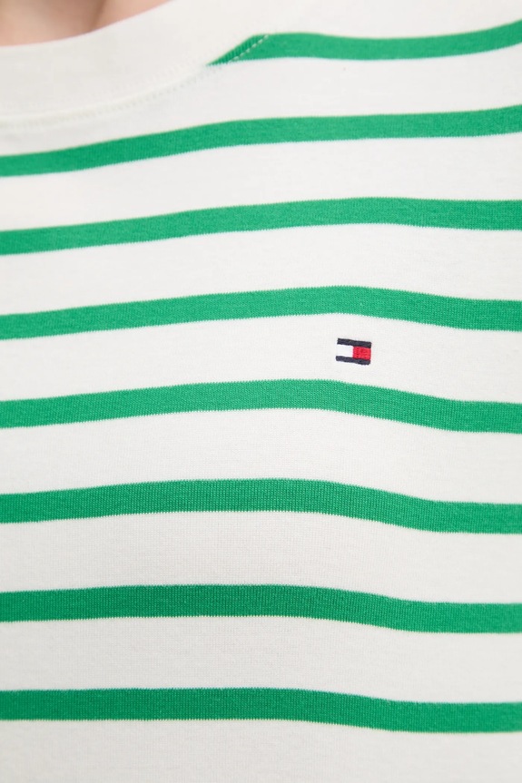 Pamučna majica Tommy Hilfiger WW0WW46158 zelena