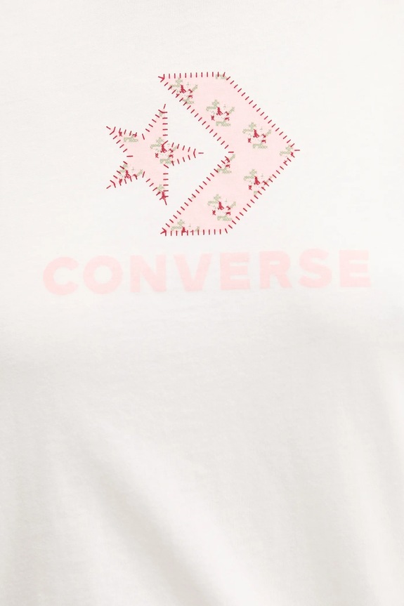 Converse t-shirt in cotone 10027386.A03 beige