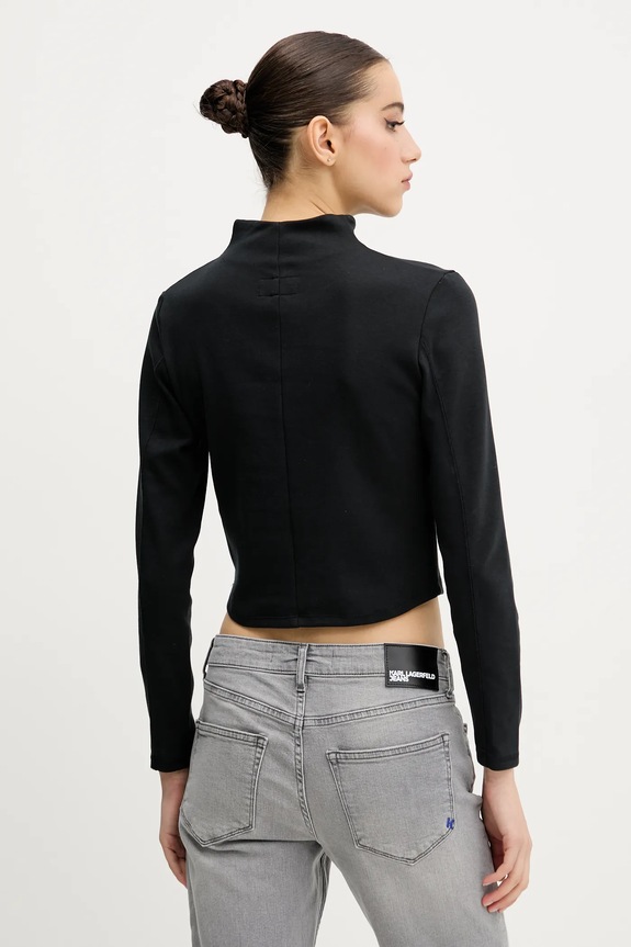 Odzież Converse longsleeve 10027392.A02 czarny