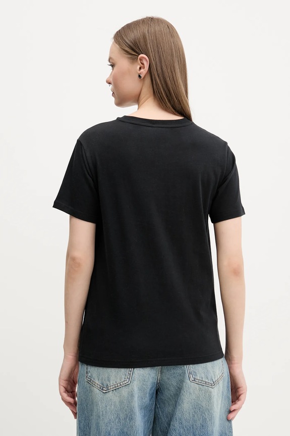 Abbigliamento Converse t-shirt in cotone 10027753.A02 nero