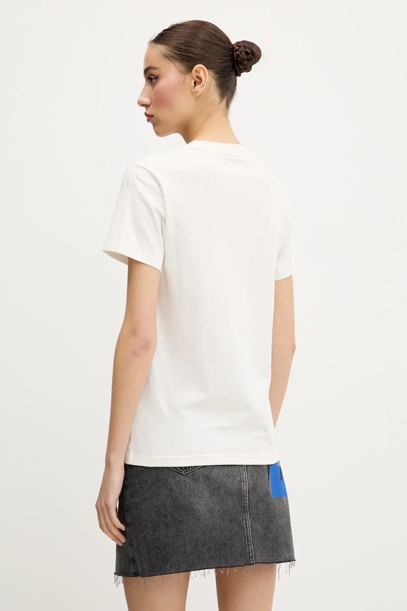 Odjeća Pamučna majica Converse 10028412.A02 bijela