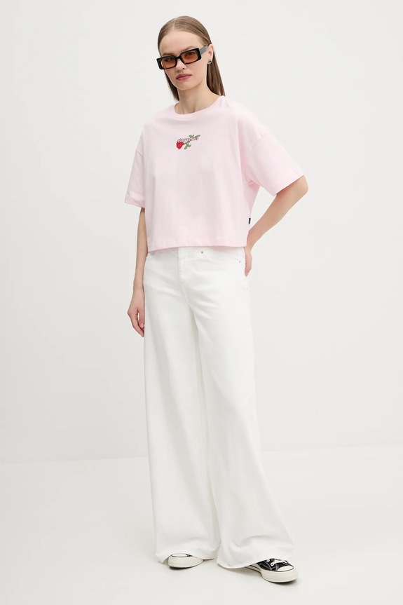 Converse pamut póló 10028306.A03 rózsaszín SS25