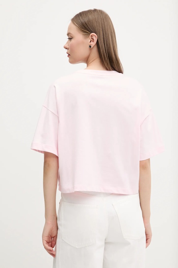 Ruházat Converse pamut póló 10028306.A03 rózsaszín