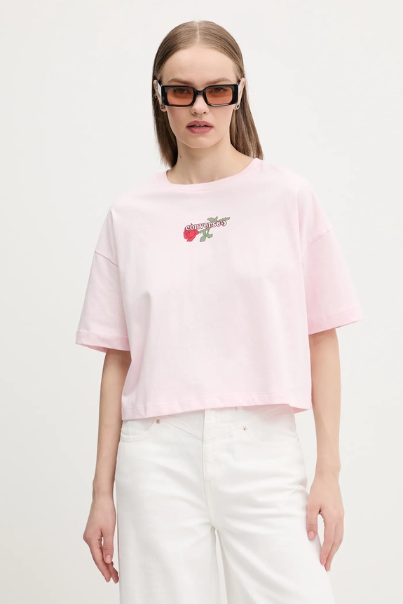 Converse pamut póló rózsaszín 10028306.A03