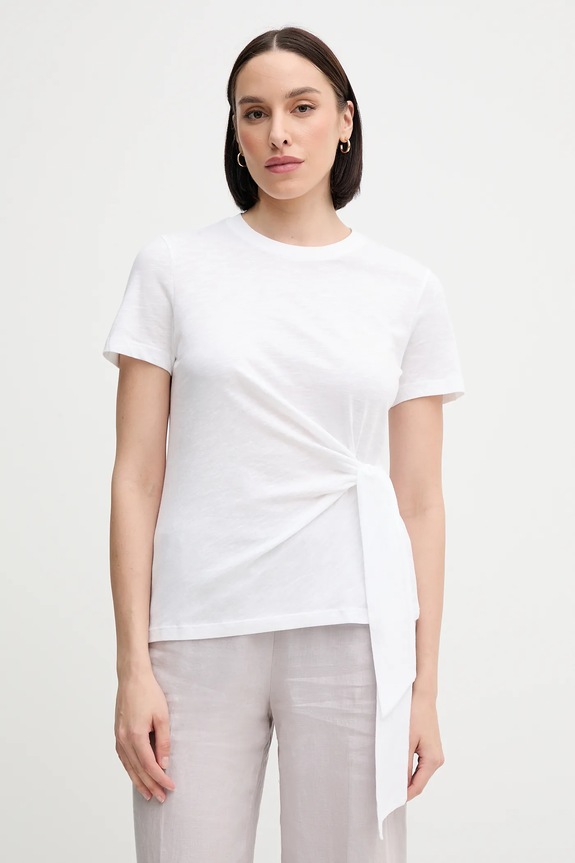 Tommy Hilfiger t-shirt bawełniany bawełna biały WW0WW44559