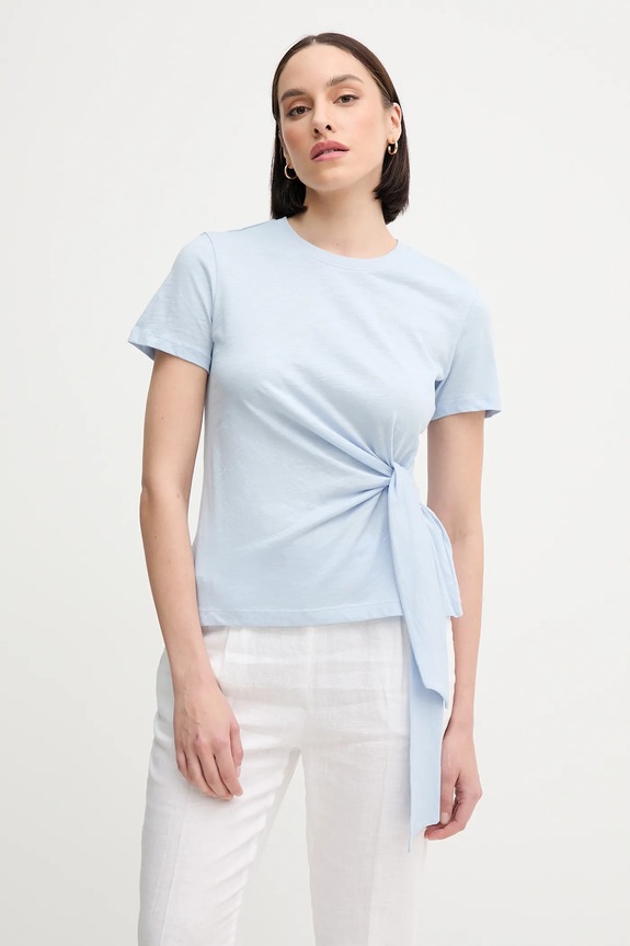 Tommy Hilfiger t-shirt in cotone semplice blu WW0WW44559