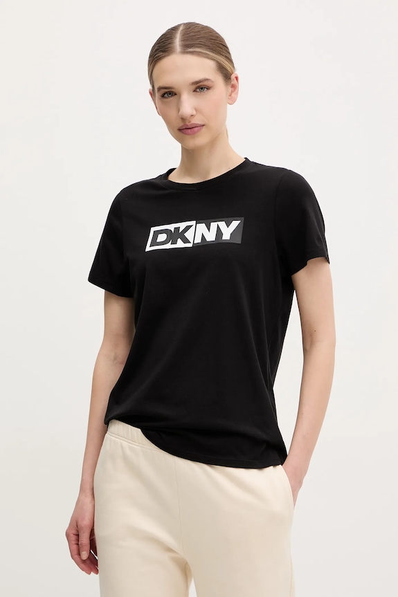 Tričko Dkny potlač čierna DP5T5894