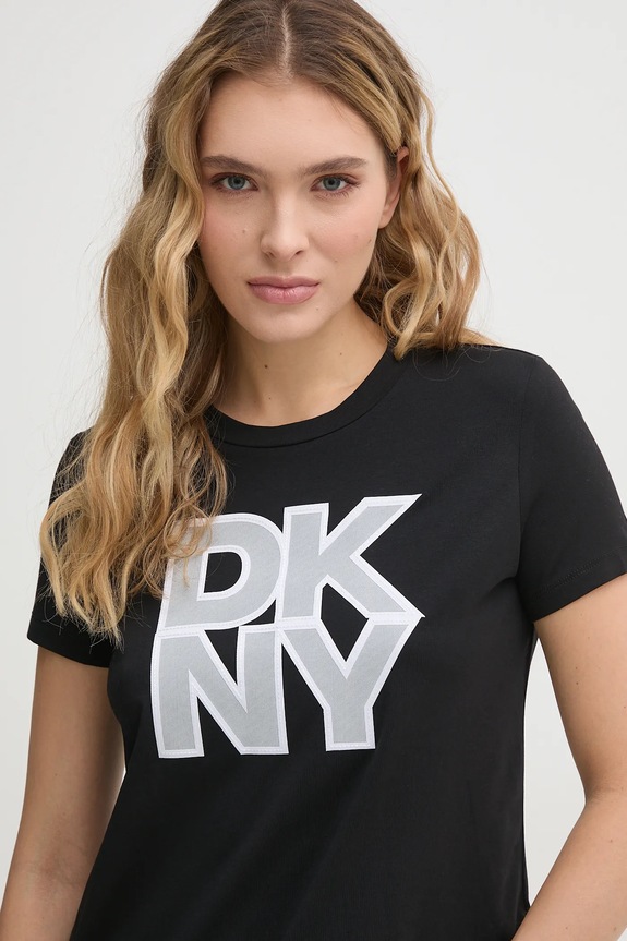 Kratka majica Dkny črna P5AHSWNA