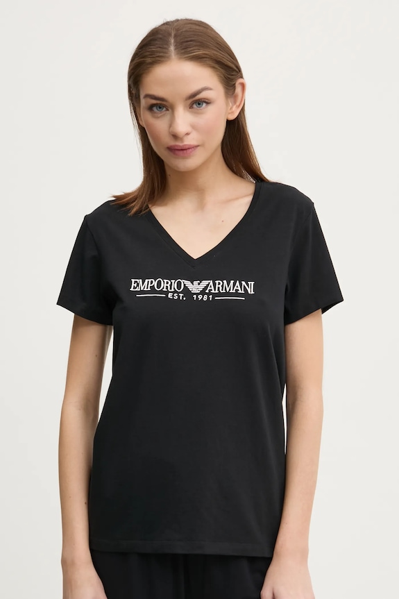 Majica kratkih rukava Emporio Armani Underwear crna EW000409.AF10881