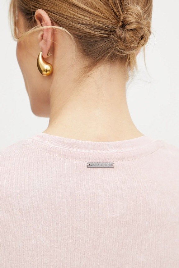 Βαμβακερό μπλουζάκι MICHAEL Michael Kors MS551SC491
