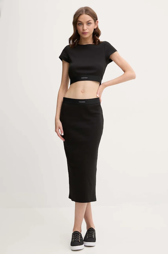 Calvin Klein Underwear tricou LV00QS7349 negru SS25