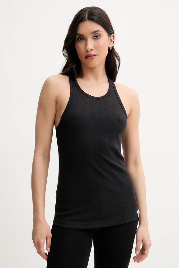 Top Calvin Klein Underwear bez uzorka crna LV00QS7492