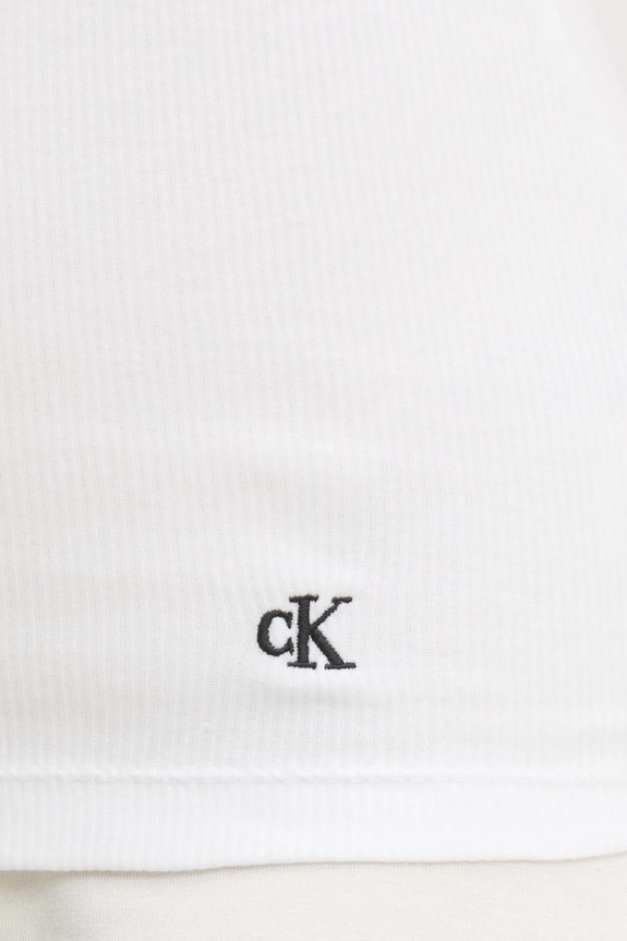 Calvin Klein Underwear top din bumbac 3-pack LV00QS7493 alb