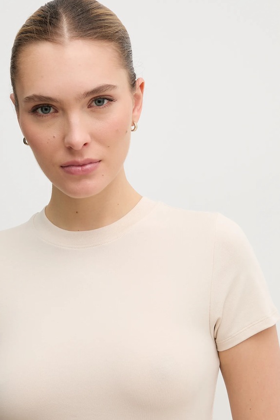 Tričko Calvin Klein Jeans béžová J20J225237