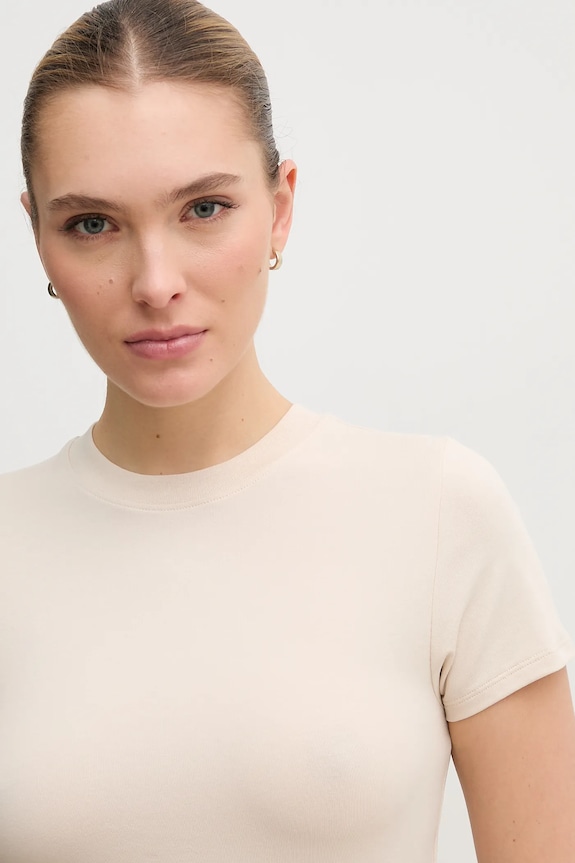 Tričko Calvin Klein Jeans béžová J20J225237