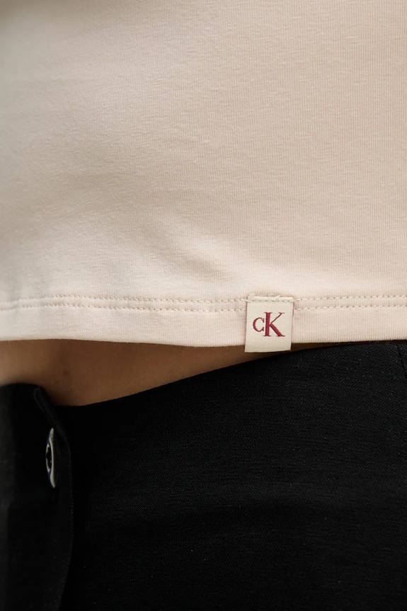 Tričko Calvin Klein Jeans J20J225237 béžová