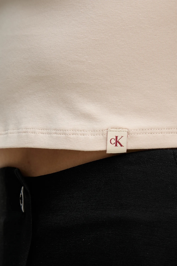 Tričko Calvin Klein Jeans J20J225237 béžová