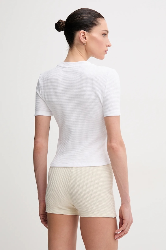 Ρούχα Μπλουζάκι Calvin Klein Jeans J20J225239 λευκό