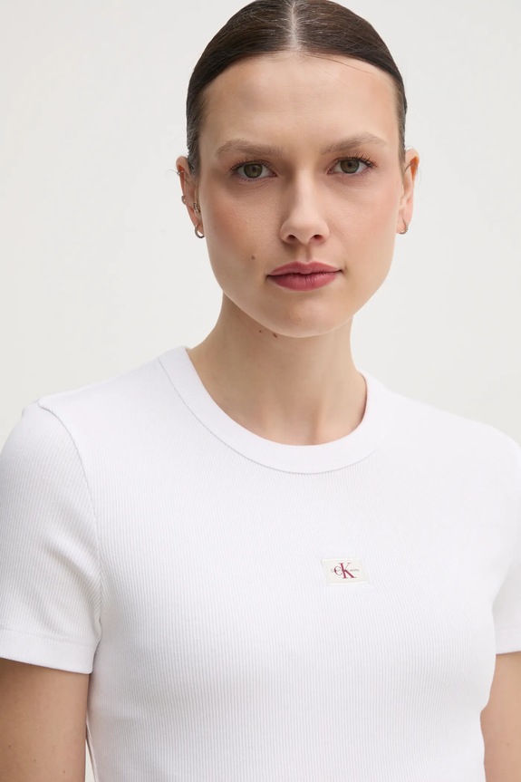 Tričko Calvin Klein Jeans biela J20J225245