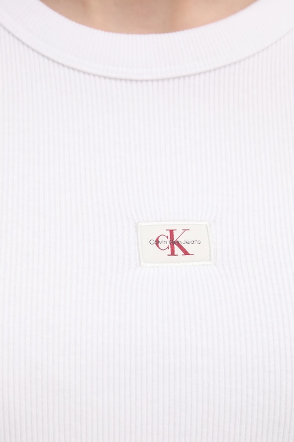 Tričko Calvin Klein Jeans J20J225245 biela