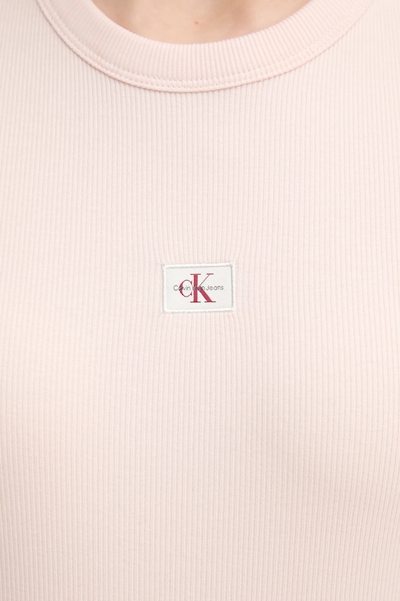 Μπλουζάκι Calvin Klein Jeans J20J225245 μπεζ