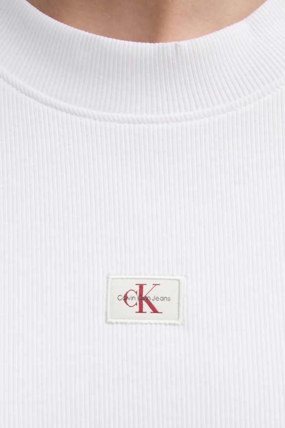 Μπλουζάκι Calvin Klein Jeans J20J225247 λευκό