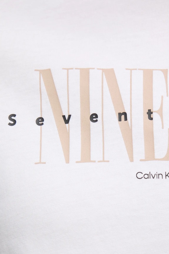 Calvin Klein Jeans tricou din bumbac J20J225259 alb
