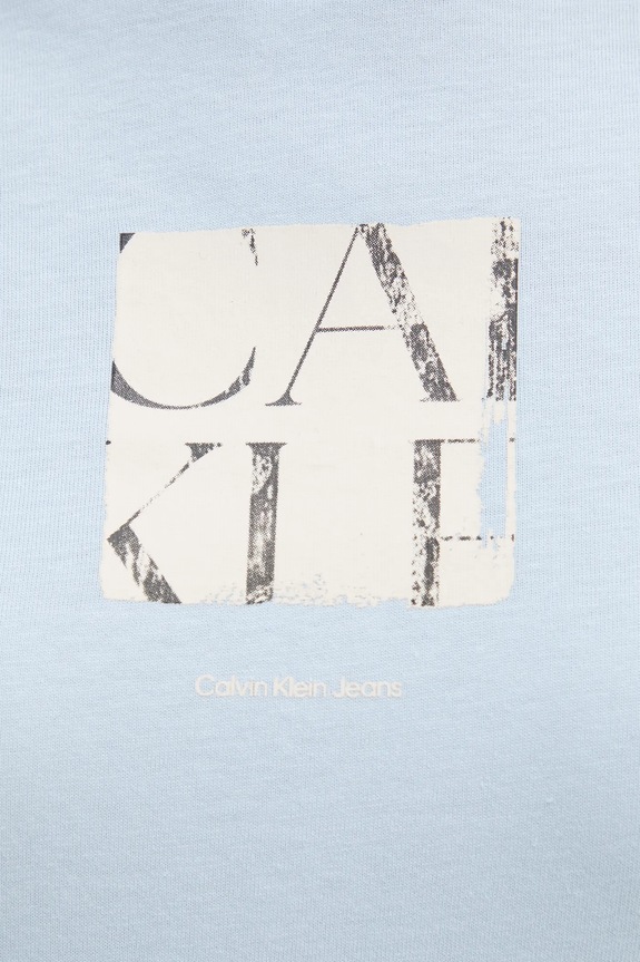 Bavlnené tričko Calvin Klein Jeans J20J225260 modrá