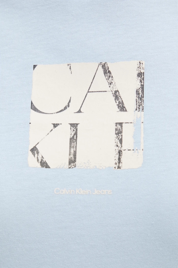Bavlnené tričko Calvin Klein Jeans J20J225260 modrá