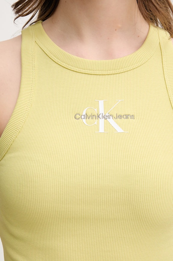 Top Calvin Klein Jeans J20J225301 πράσινο