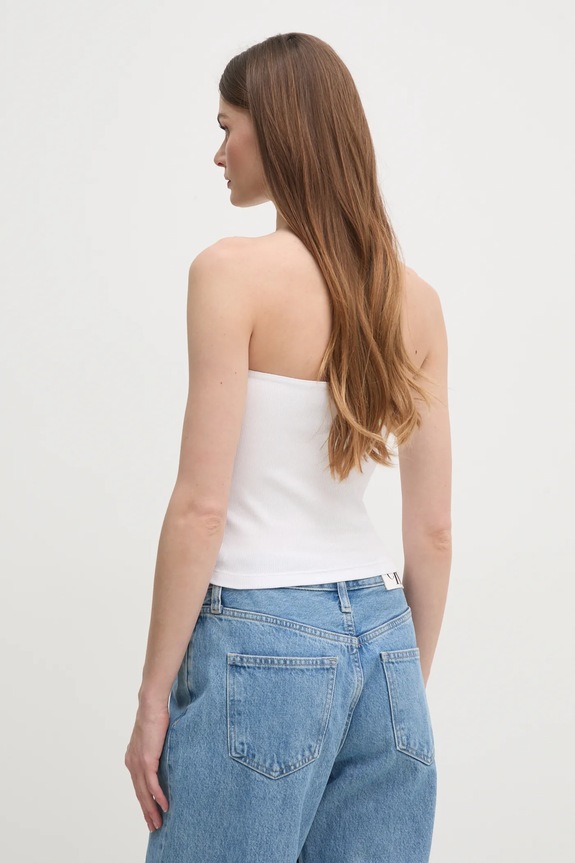 Ruházat Calvin Klein Jeans top J20J225310 fehér