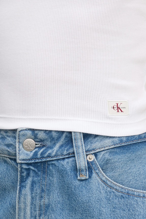 Calvin Klein Jeans top J20J225310 fehér