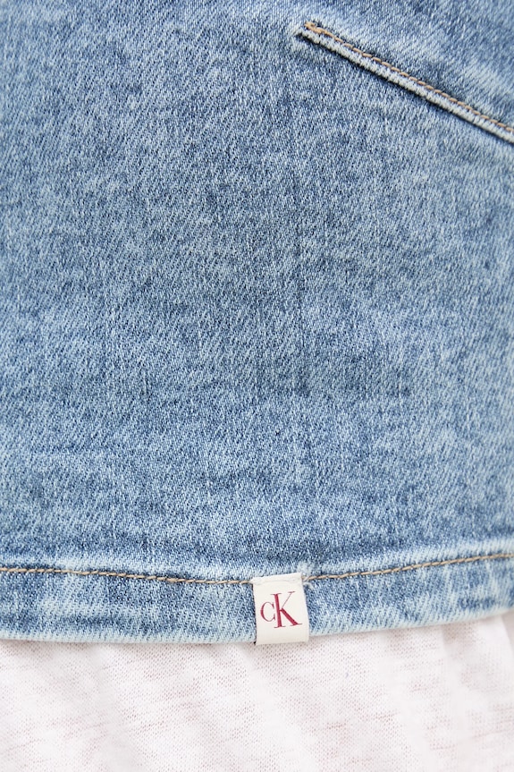 Džínsový top Calvin Klein Jeans J20J225515 modrá