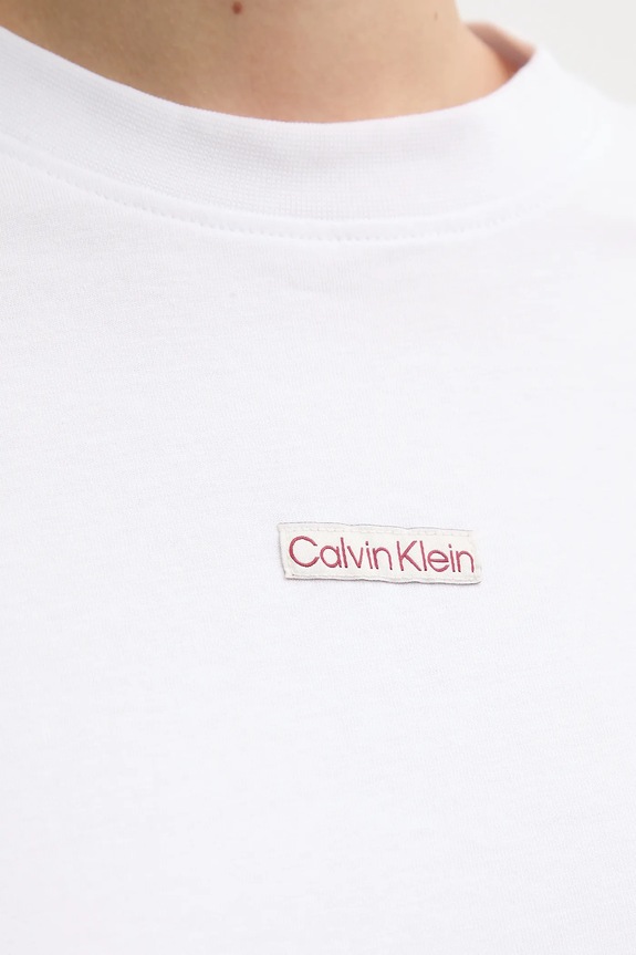 Bavlnené tričko Calvin Klein Jeans J20J225524 biela
