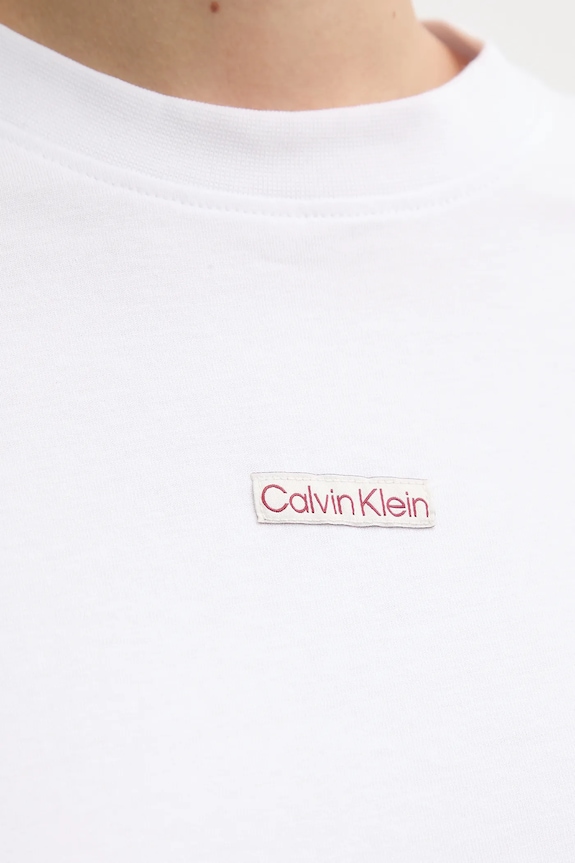 Bavlnené tričko Calvin Klein Jeans J20J225524 biela