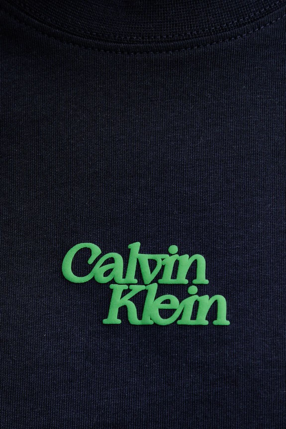 Calvin Klein Jeans t-shirt in cotone blu navy LV047B851G