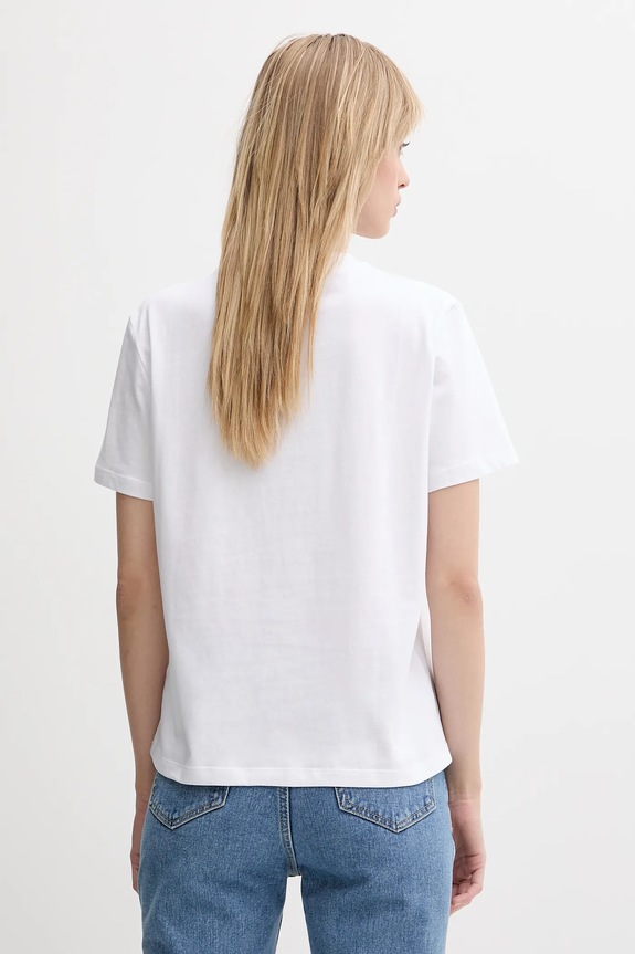 Calvin Klein Jeans t-shirt da donna in cotone LV047B865G bianco SS26