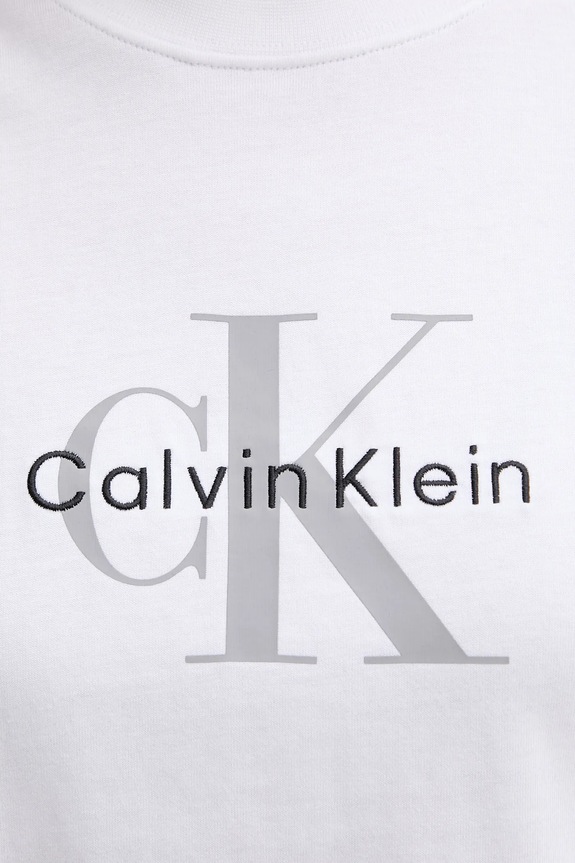 Calvin Klein Jeans t-shirt da donna in cotone bianco LV047B865G