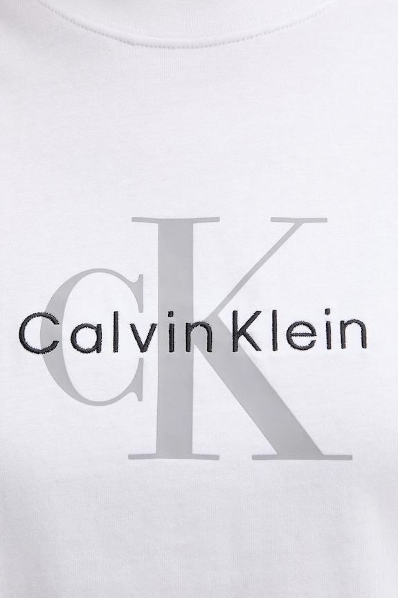 Calvin Klein Jeans t-shirt da donna in cotone bianco LV047B865G