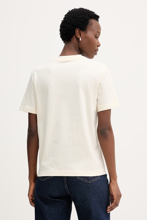 Îmbrăcăminte Calvin Klein Jeans tricou de damă din bumbac LV047B865G bej