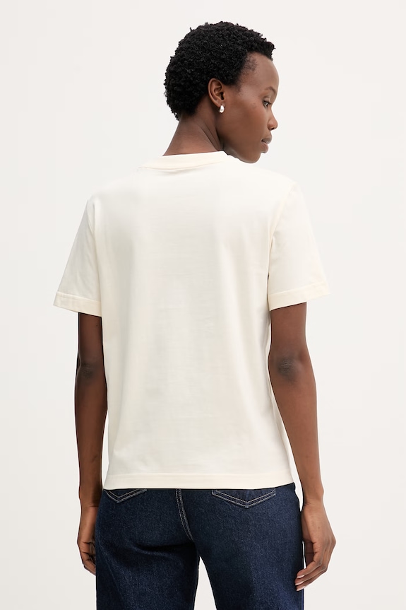 Îmbrăcăminte Calvin Klein Jeans tricou de damă din bumbac LV047B865G bej