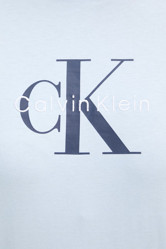 Calvin Klein Jeans tricou de damă de bumbac LV047B865G albastru