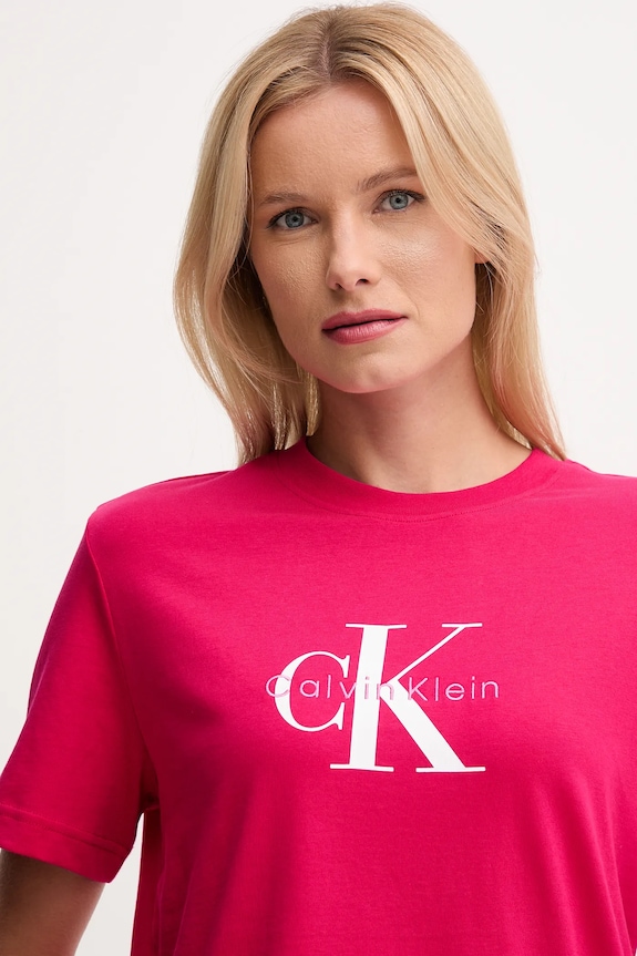 Calvin Klein Jeans t-shirt női pamut rózsaszín LV047B865G