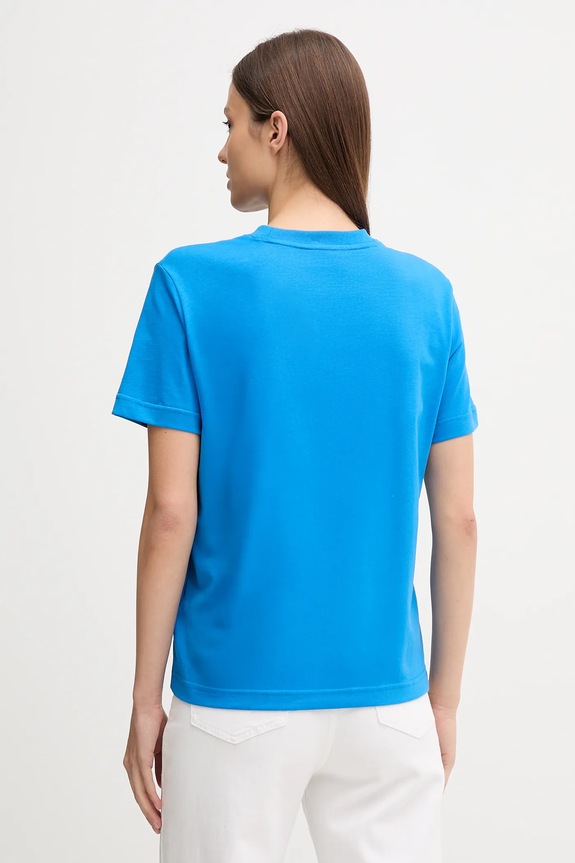 Calvin Klein Jeans t-shirt damski bawełniany LV047B865G niebieski SS26