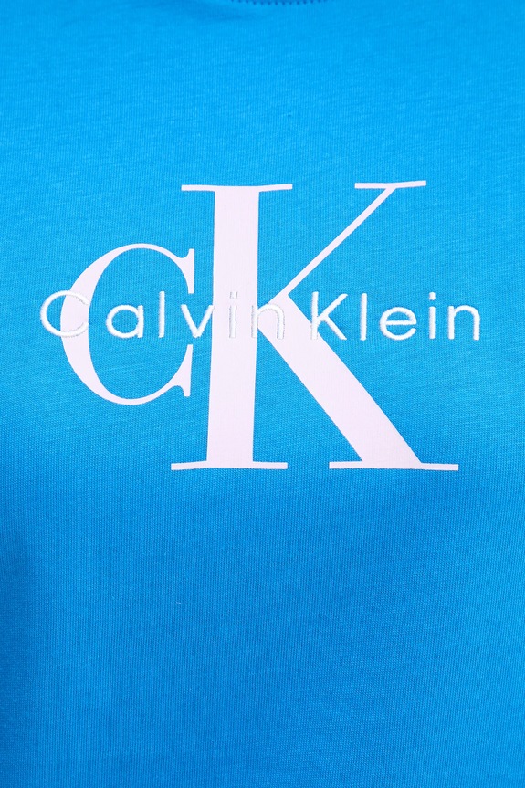Calvin Klein Jeans t-shirt damski bawełniany niebieski LV047B865G