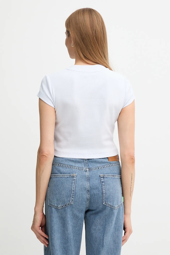Odzież Calvin Klein Jeans t-shirt damski LV047AB802 fioletowy