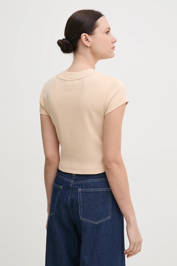 Îmbrăcăminte Calvin Klein Jeans tricou femei LV047AB802 bej