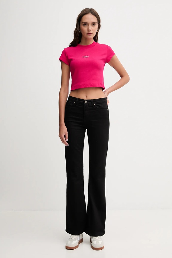 Calvin Klein Jeans tričko dámske LV047AB802 ružová SS26