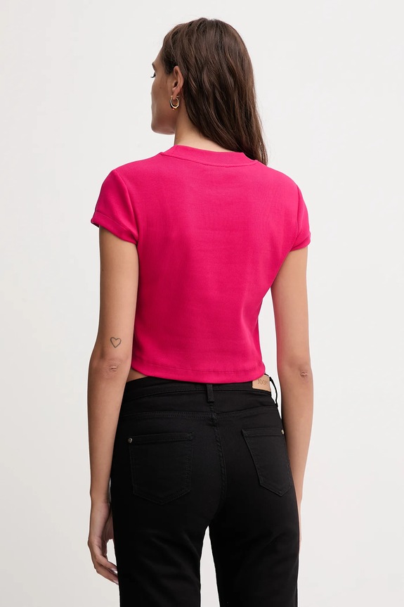 Oblečenie Calvin Klein Jeans tričko dámske LV047AB802 ružová